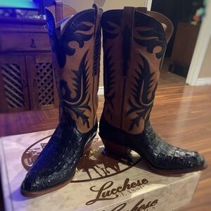 Lucchese Classic RARE Cayman size 8 western style boots from the 80s/90s